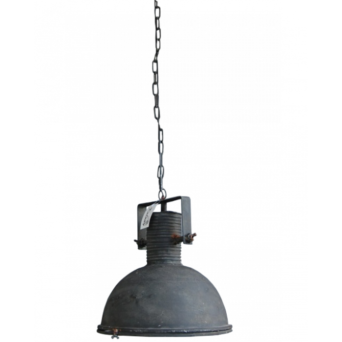verdiepen Verschrikkelijk Ringlet Industriele hanglamp aan ketting metaal - Eigentyds